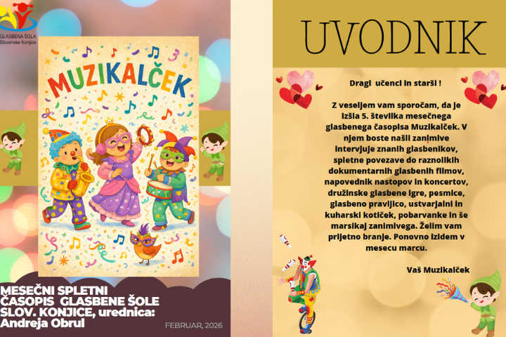 Muzikalček februar 2026